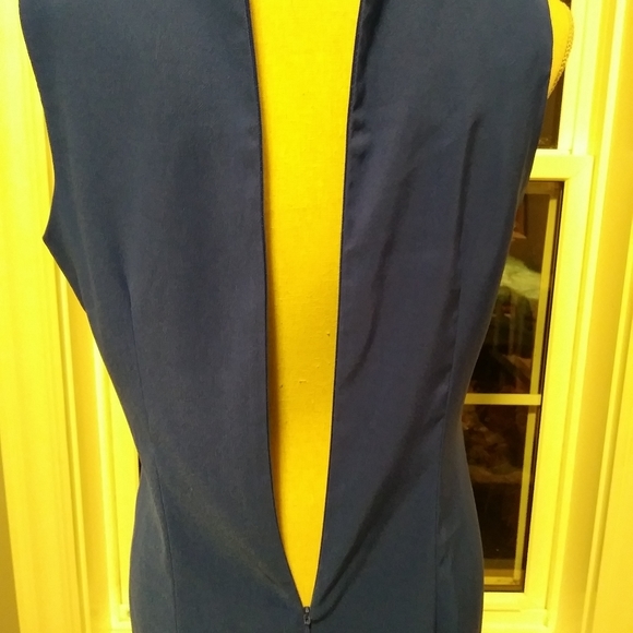 Mario Serrani Sleeveless Shift in Royal Blue - Picture 6 of 7